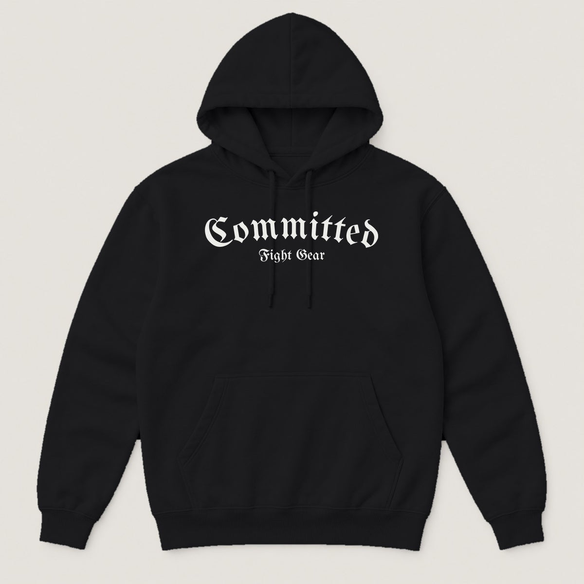 Committed Blackletter Hoodie in Black