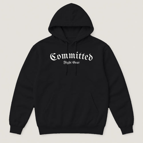 Committed Blackletter Hoodie in Black