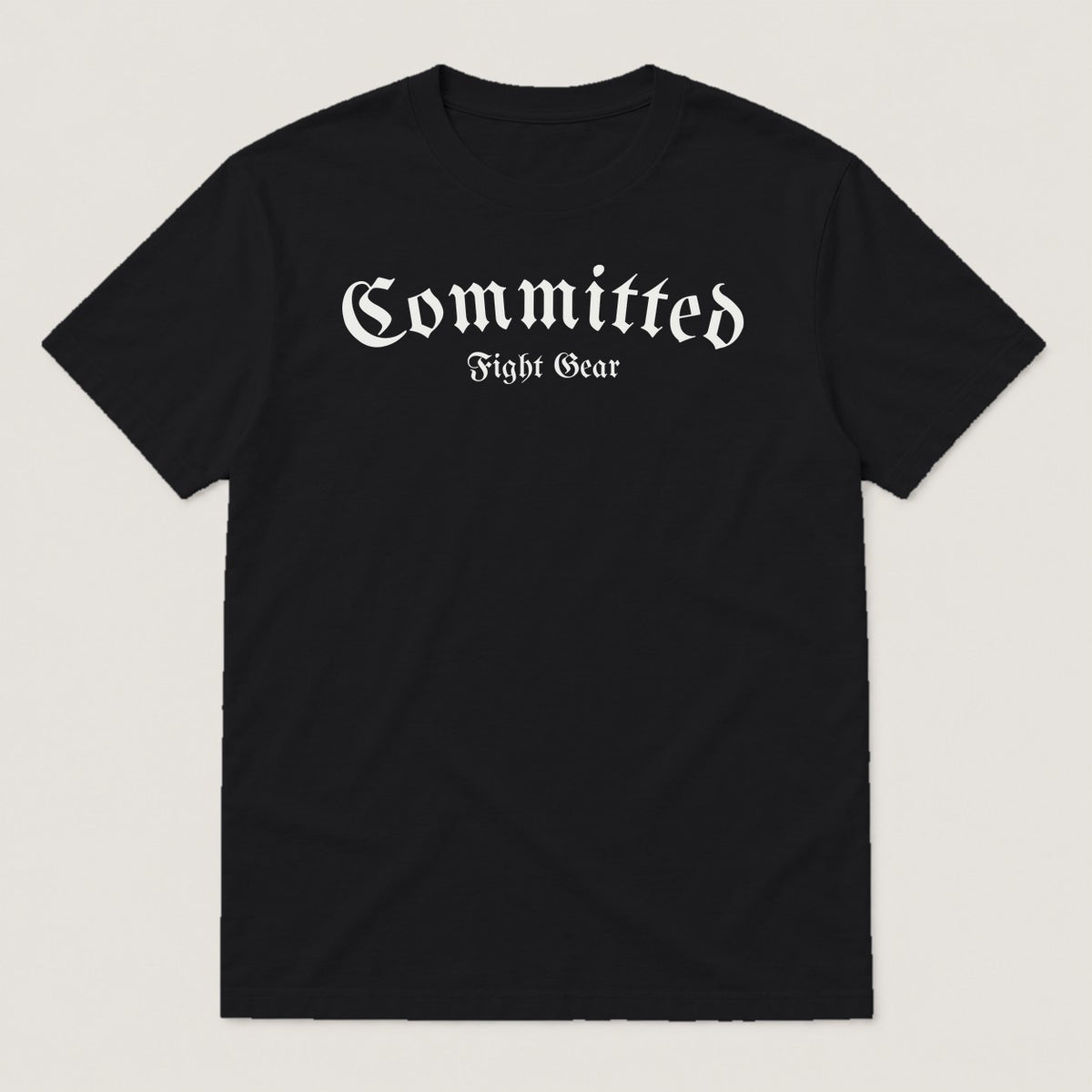 Committed Blackletter Tee in Black