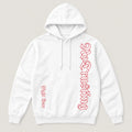 No Trusting Vertical Hoodie in White
