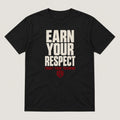 Earn Your Respect Tee — black t-shirt with Committed Fight Gear graphic